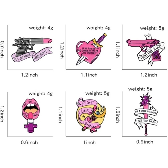 Women's Rights Feminist Pins Feminism Girl Power - Picture 9 of 11